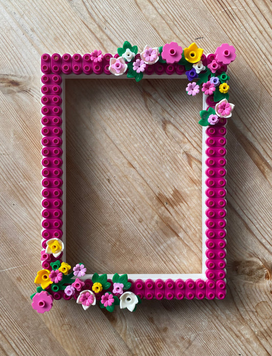 Buildable Flower Brick Photo Frame